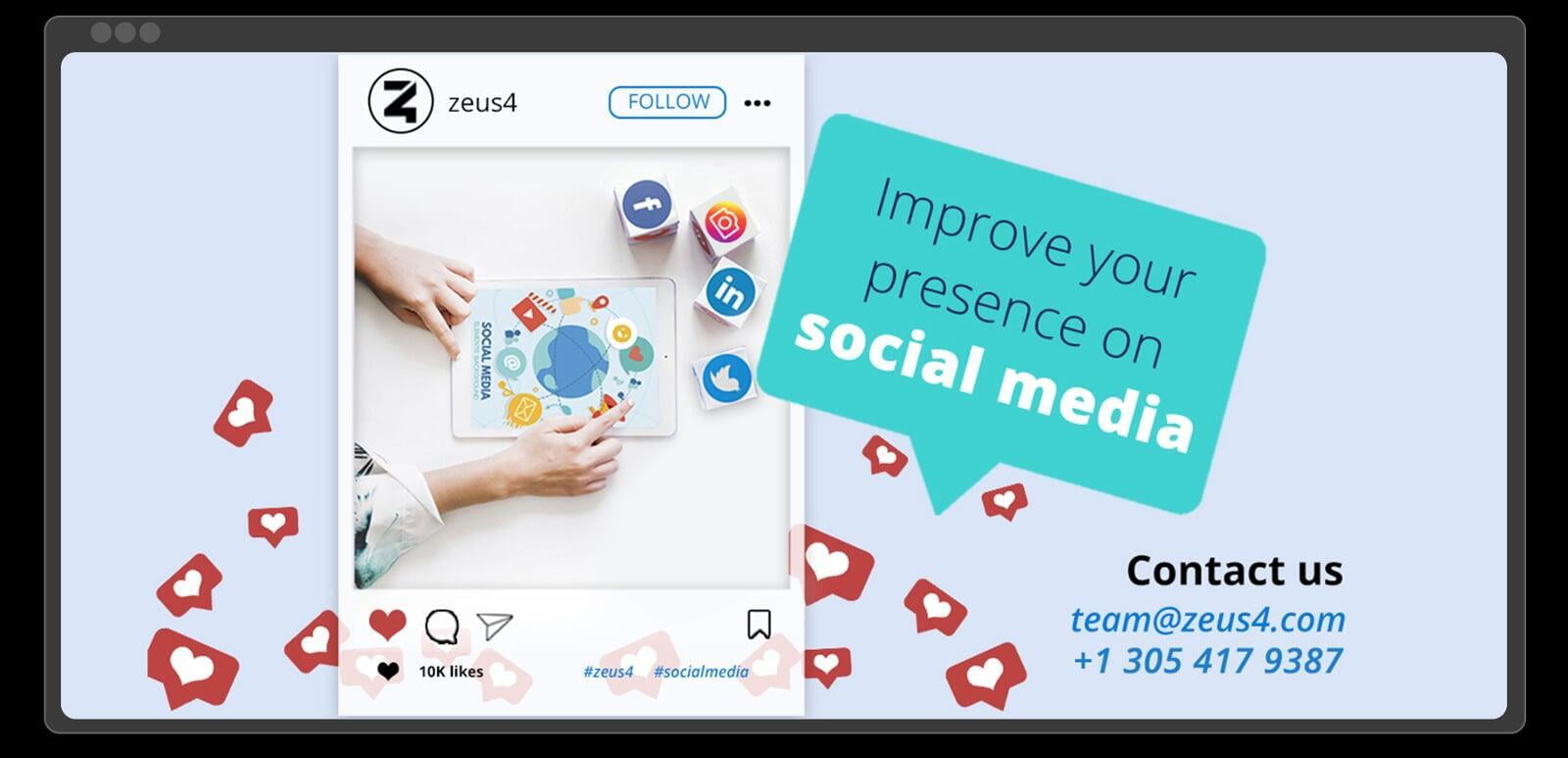 Improve your presence on social media