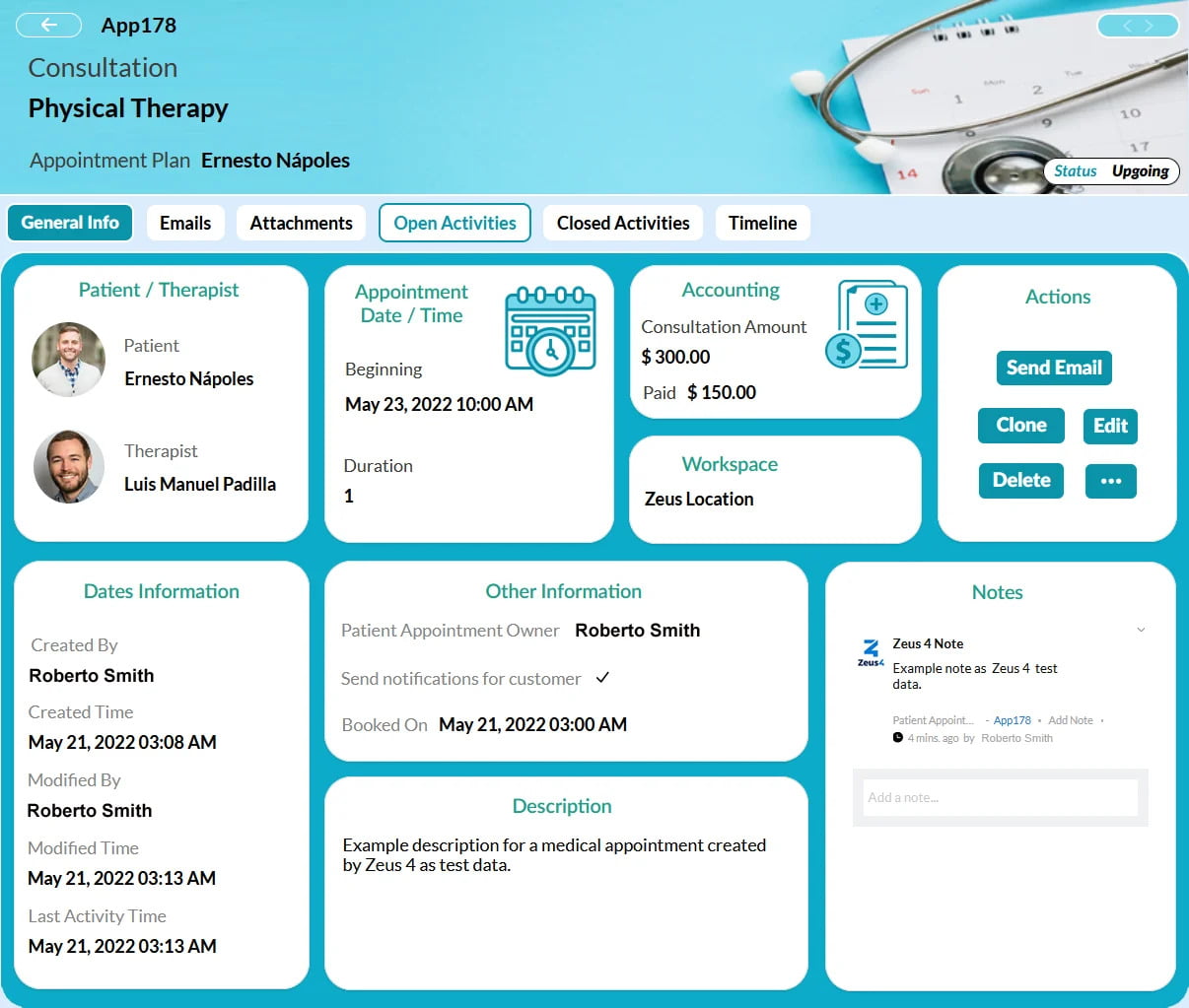 Deals, Canvas View. Zoho CRM 