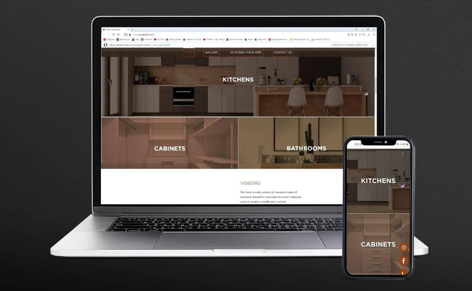 Janis Furniture Design Website