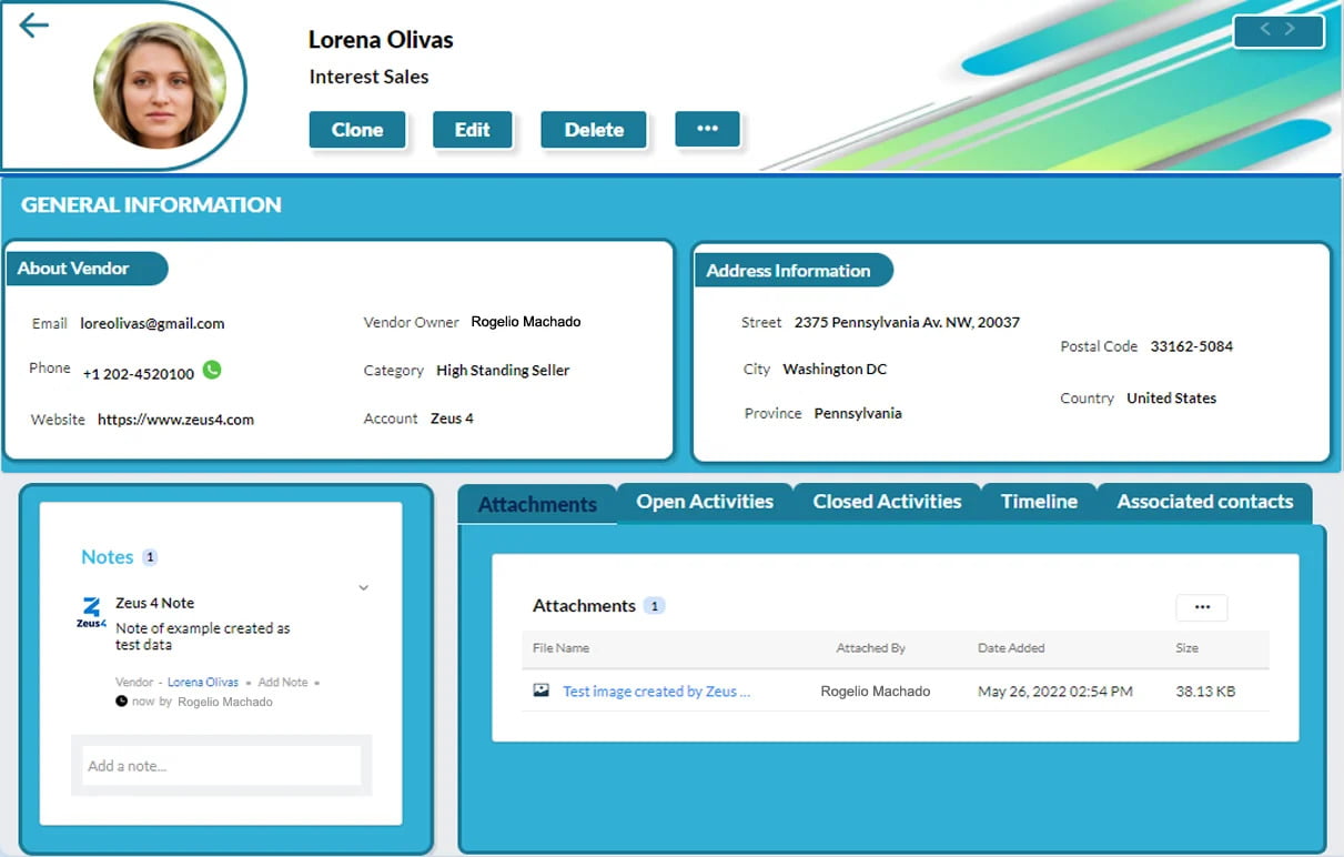 Providers, Canvas View. Zoho CRM